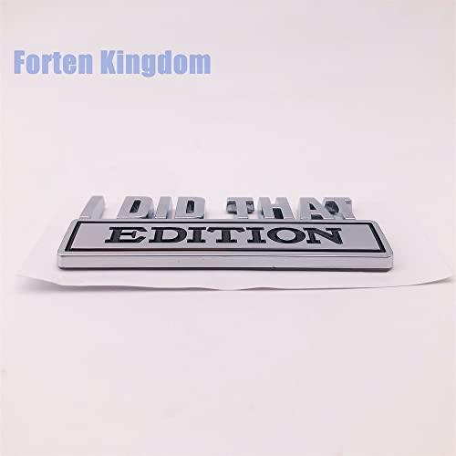 【並行輸入品】Forten Kingdom 2PCS Word I DID That Edition Logo Badge Emblem foの画像