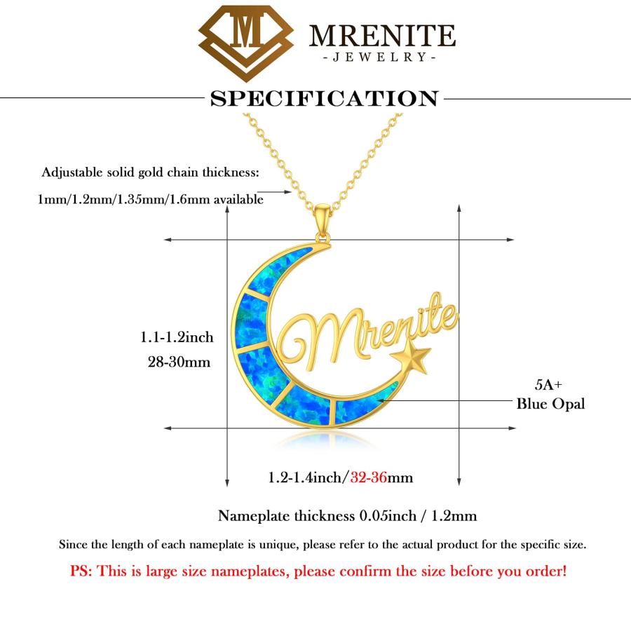 【並行輸入品】MRENITE 10K 14K 18k ソリッドイエローゴールド/ホワイトゴールド/ローズゴールド 名前入りネックレス   上品なの画像