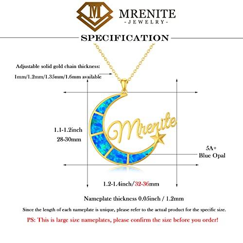 【並行輸入品】MRENITE 10K 14K 18k ソリッドイエローゴールド/ホワイトゴールド/ローズゴールド 名前入りネックレス   上品なの画像