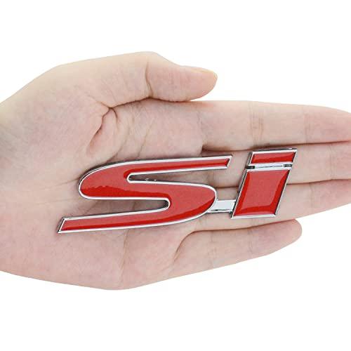 【並行輸入品】メタルSIリアトランク蓋エンブレムフロントグリルオーナメントデカール 亜鉛合金バッジステッカー ロゴ交換用 SI 車 トラック用の画像