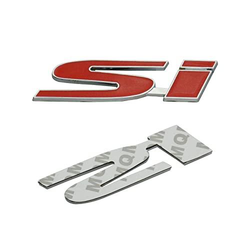 【並行輸入品】メタルSIリアトランク蓋エンブレムフロントグリルオーナメントデカール 亜鉛合金バッジステッカー ロゴ交換用 SI 車 トラック用の画像