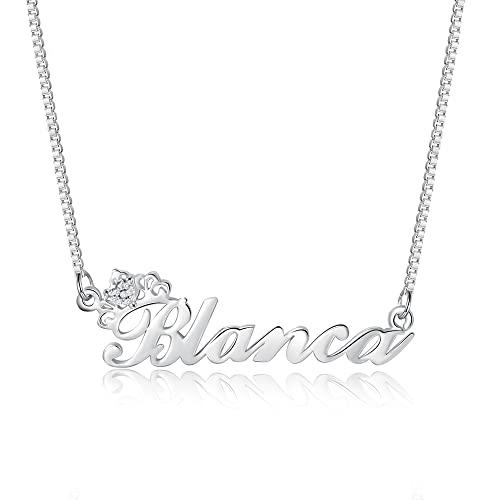 【並行輸入品】CTIEIP 10K 14K 18K ソリッドゴールド ネームネックレス 女性用 パーソナライズドゴールドネームネックレス 女性用_1