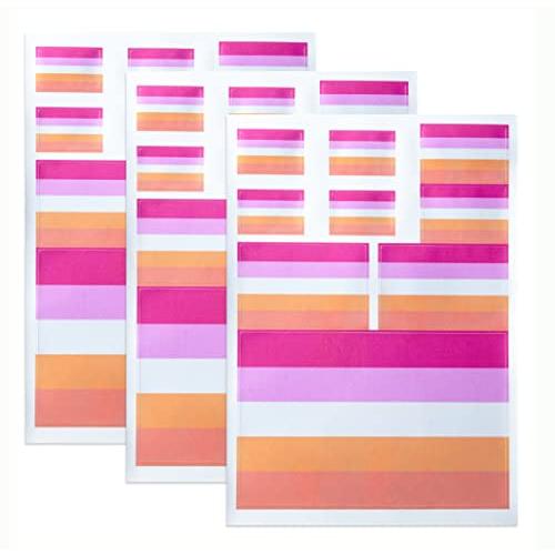 【並行輸入品】HSQCEZ 3 Pack(27Pcs) Sunset Lesbian Rainbow Flag Decal  Tacticalの画像