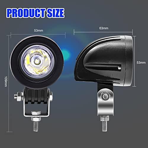 【並行輸入品】NWpangu LEDオートバイドライビングライト、2インチ 10W ラウンドLEDポッドスポットライト フロントフォグドライビン_4