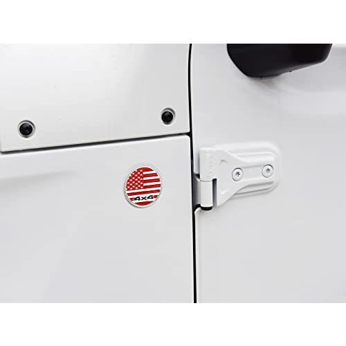 【並行輸入品】U.S. Flag Emblem 4×4 Metal Automotive Badge Specifically Designeの画像