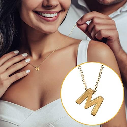 【並行輸入品】Silver Necklace Dainty Gold Initial Necklaces for Women Gold Fil_4