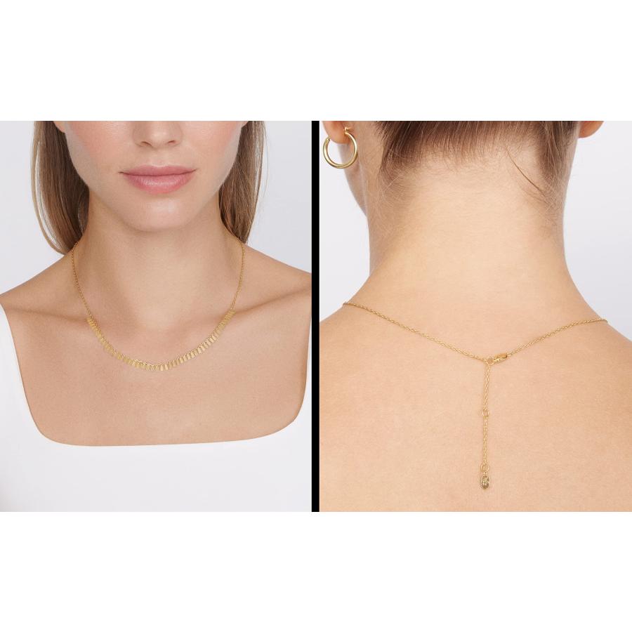 【並行輸入品】Jewelry Atelier ゴールドフィルド クレオパトラネックレスコレクション 14Kイエローゴールドフィルド ハーフカ_9