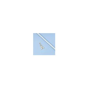 【並行輸入品】Wingirl Dainty 18K ゴールドメッキ イニシャルパールチェーンネックレス レディース ガールズ 長さ16インチ+3の画像