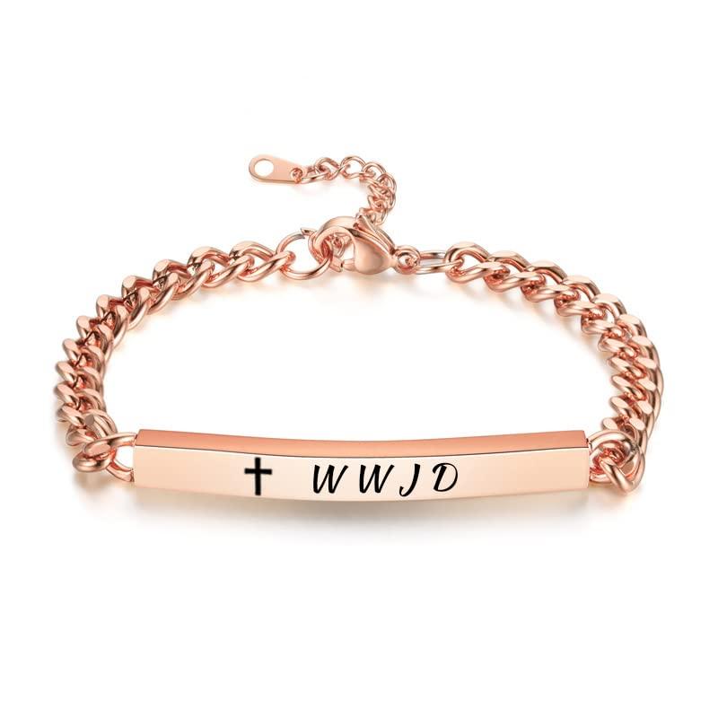 A N KINGPiiN Inspirational Cuff Bracelet - Stainless Steel Adjustable Bangle With Motivational Quote