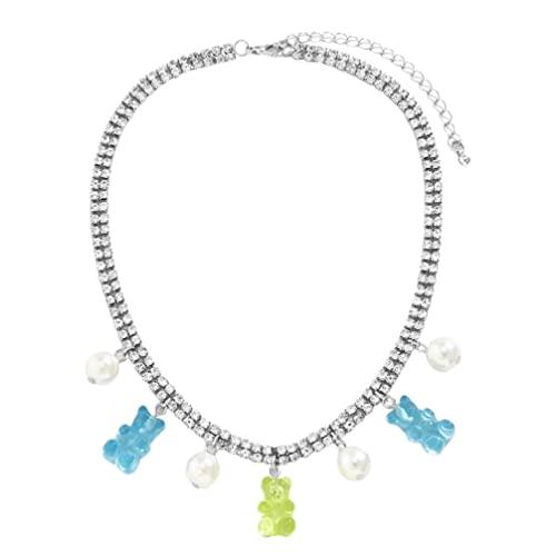 【並行輸入品】Holibanna Rhinestone Bear Necklace Claw Necklace Neck Jewelry Cu_1