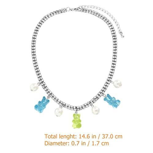 【並行輸入品】Holibanna Rhinestone Bear Necklace Claw Necklace Neck Jewelry Cu_4