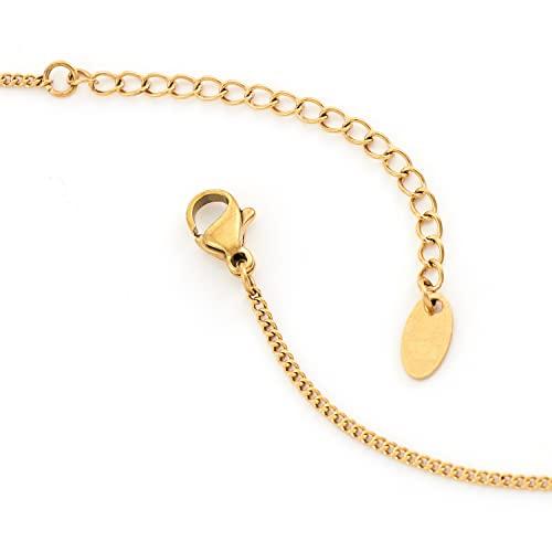 【並行輸入品】C.Paravano ネックレス レディース | 女性用ペンダントネックレス | 18Kゴールドメッキチェーンネックレス | ファ_7