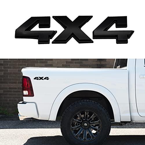 【並行輸入品】MSDZ 4x4 Emblem Black 8 Inch 3D Chrome Emblem Sticker Replacemenの画像