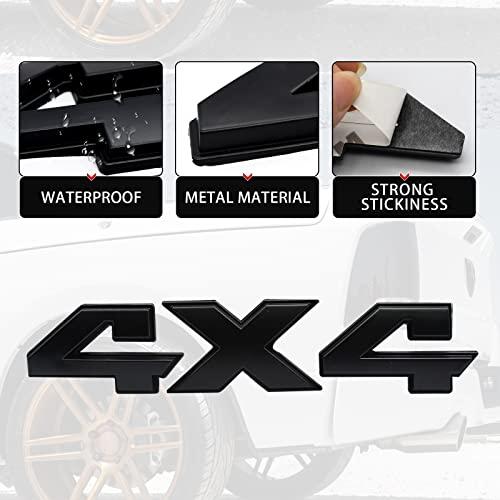 【並行輸入品】MSDZ 4x4 Emblem Black 8 Inch 3D Chrome Emblem Sticker Replacemenの画像