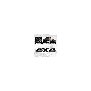 【並行輸入品】MSDZ 4x4 Emblem Black 8 Inch 3D Chrome Emblem Sticker Replacemenの画像