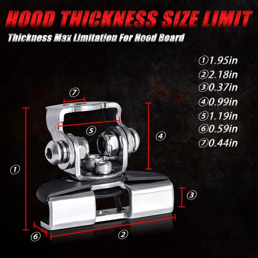 【並行輸入品】BWCaid Led Light Bar Mounting Brackets Kit 304 Stainless Steel U_9