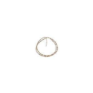 【並行輸入品】天然ブラックルチルクォーツ ジェムストーン 華奢 2.5mm ビーズチョーカーネックレス ハンドメイドジュエリー 彼女への誕生石の画像