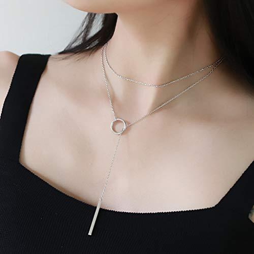 【並行輸入品】Clavicle Chain Jewelry for Women Necklace Multi Gift Choker Fash_4
