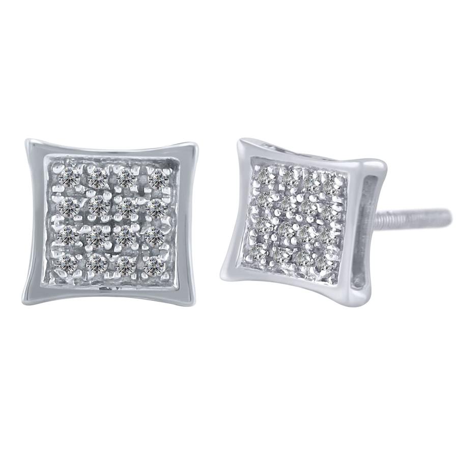【並行輸入品】Halo Jewelers 0.16 Carat (ctw) 10k White Gold Round Cut Naturalの画像