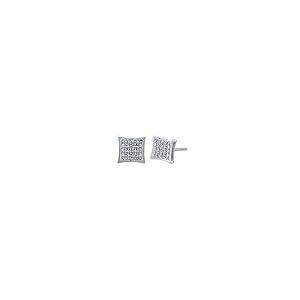 【並行輸入品】Halo Jewelers 0.16 Carat (ctw) 10k White Gold Round Cut Naturalの画像