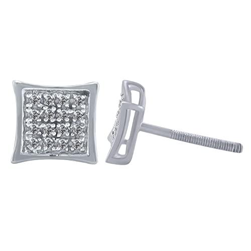 【並行輸入品】Halo Jewelers 0.16 Carat (ctw) 10k White Gold Round Cut Naturalの画像