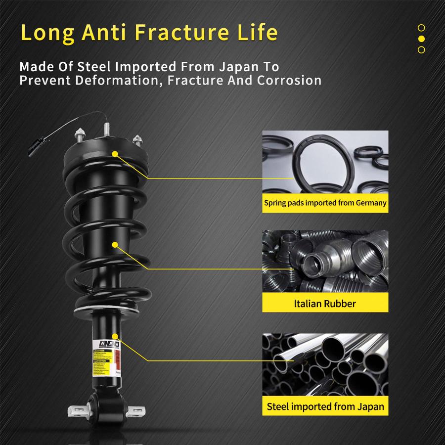 【並行輸入品】 Neresshery 84176631 84176675 4pc set shocks and struts front andの画像