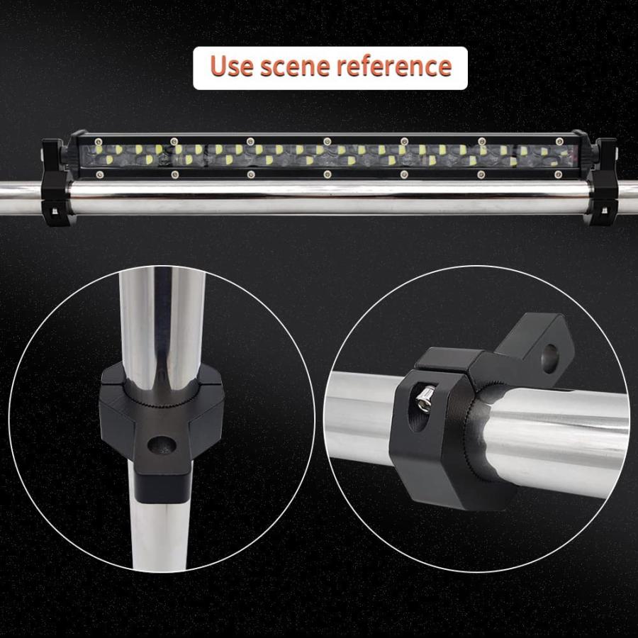 【並行輸入品】オートバイブラケット チューブクランプマウントキット 0.75インチ 1インチ 1.25インチ 2個 LEDオフロードライト 垂直の画像