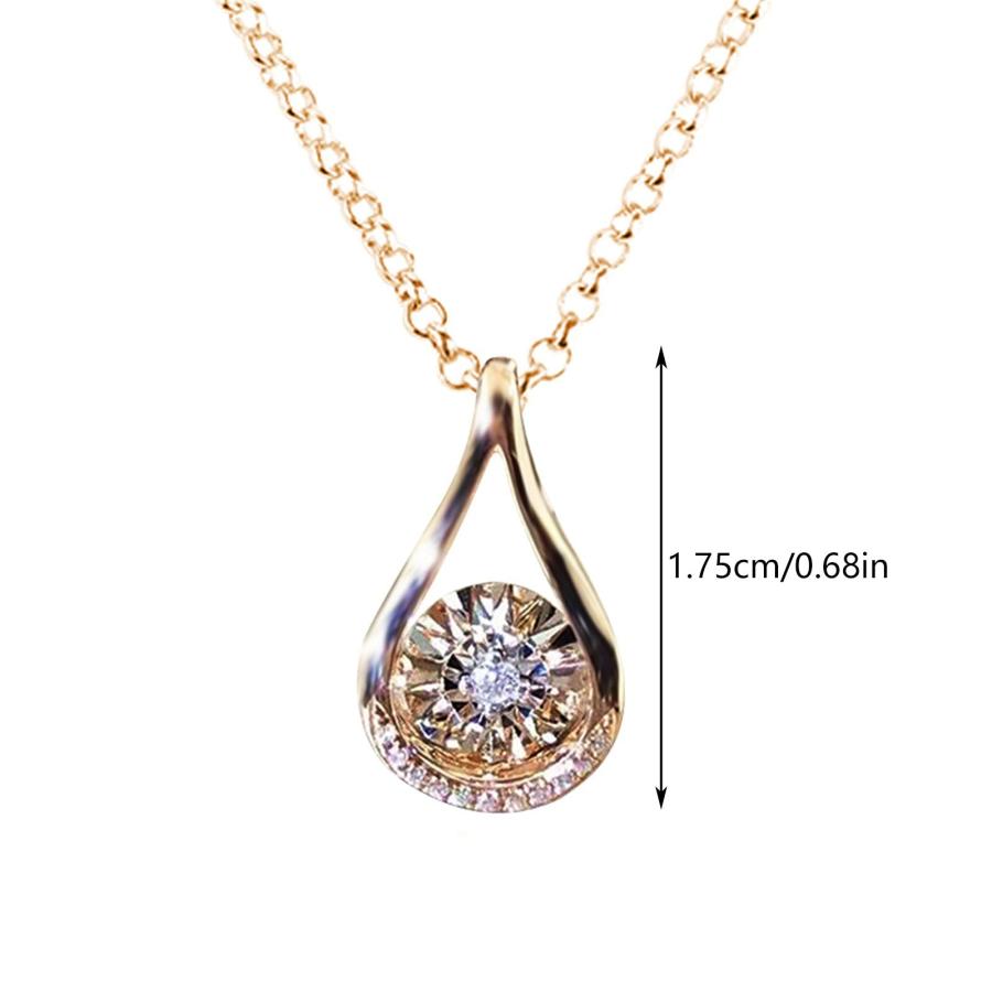 【並行輸入品】Statement Necklace for Women Necklace Drop Trendy Necklace Water_9