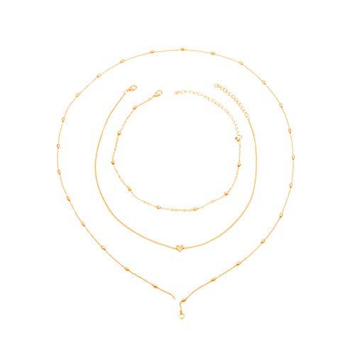 【並行輸入品】Minimalist Design Necklace Multi Layered Dreat Charming Idea Tre_1