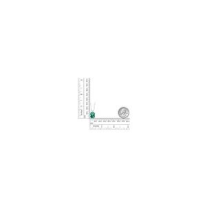 【並行輸入品】[Gem Stone King] 5.64カラット ナノエメラルド ネックレス レディース モアサナイト シルバー925 5月 誕の画像