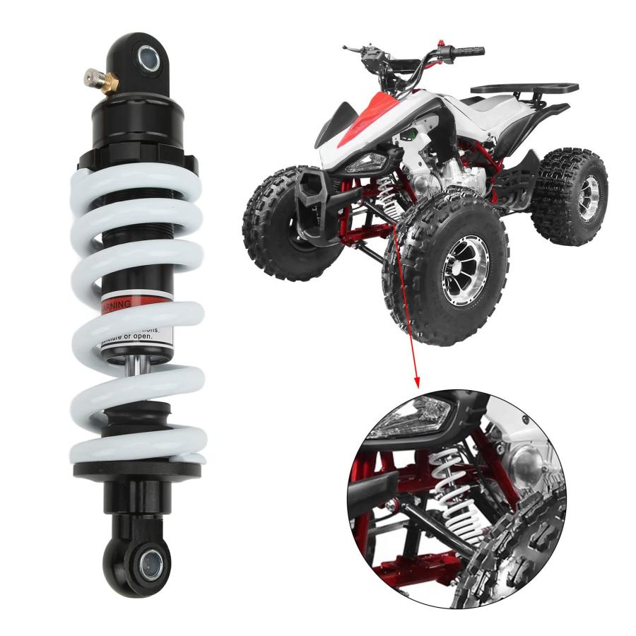 【並行輸入品】250mm オートバイ用衝撃吸収材 エアショックアブソーバー 調節可能 プログレッシブサスペンションダンパー ATV ゴーカートス_3