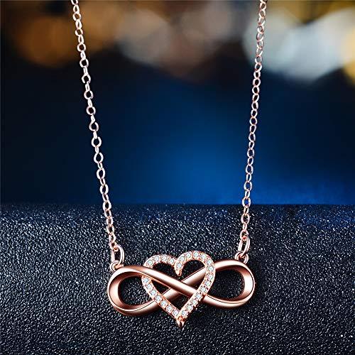 【並行輸入品】To My Daughter/To My Granddaughter インフィニティハートネックレス キュービックジルコニア 上品_7