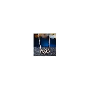 【並行輸入品】To My Daughter/To My Granddaughter インフィニティハートネックレス キュービックジルコニア 上品_8