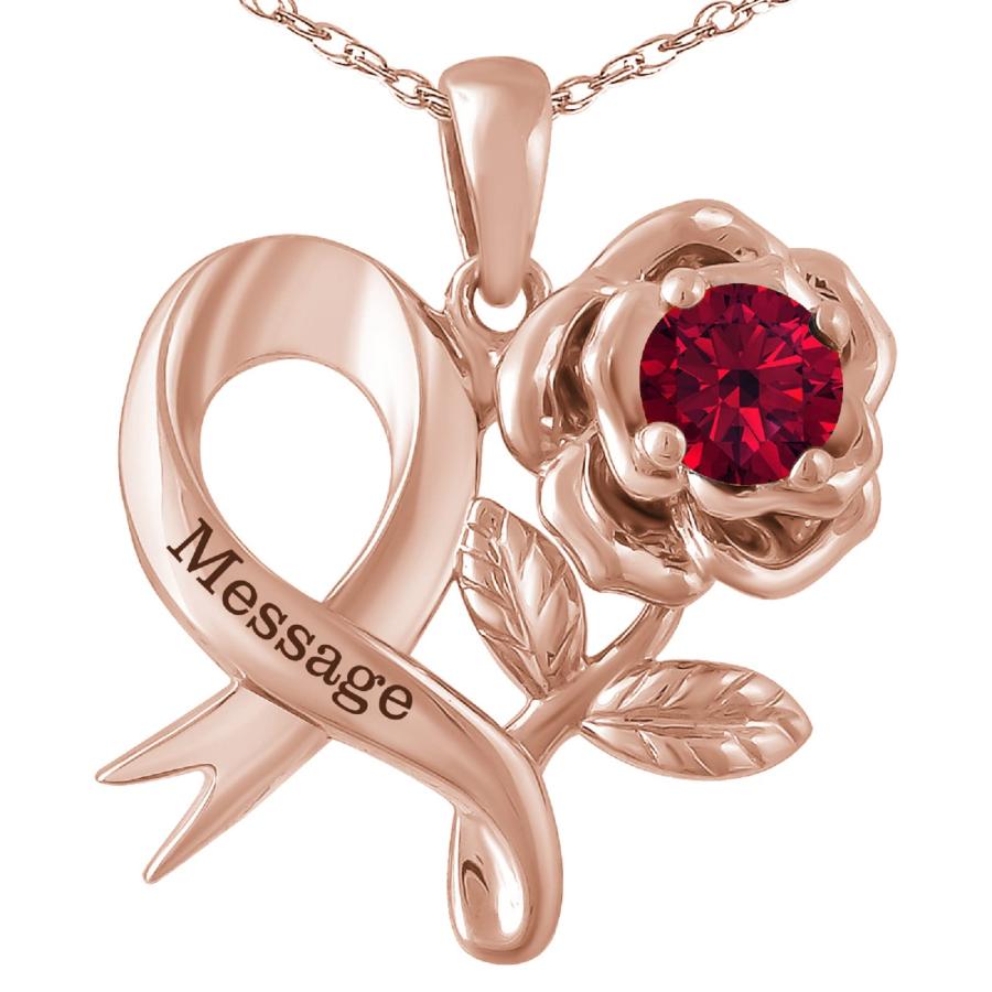 【並行輸入品】Rikelus 10K 14K 18K Personalised Birthstone Necklaces for Womenの画像