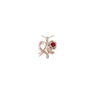 【並行輸入品】Rikelus 10K 14K 18K Personalised Birthstone Necklaces for Womenの画像