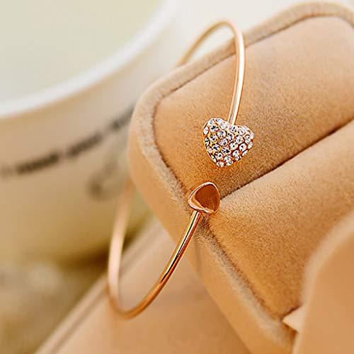【並行輸入品】Layered Chain Necklaces Women Trendy Peach Bracelet Bracelet Gol_7