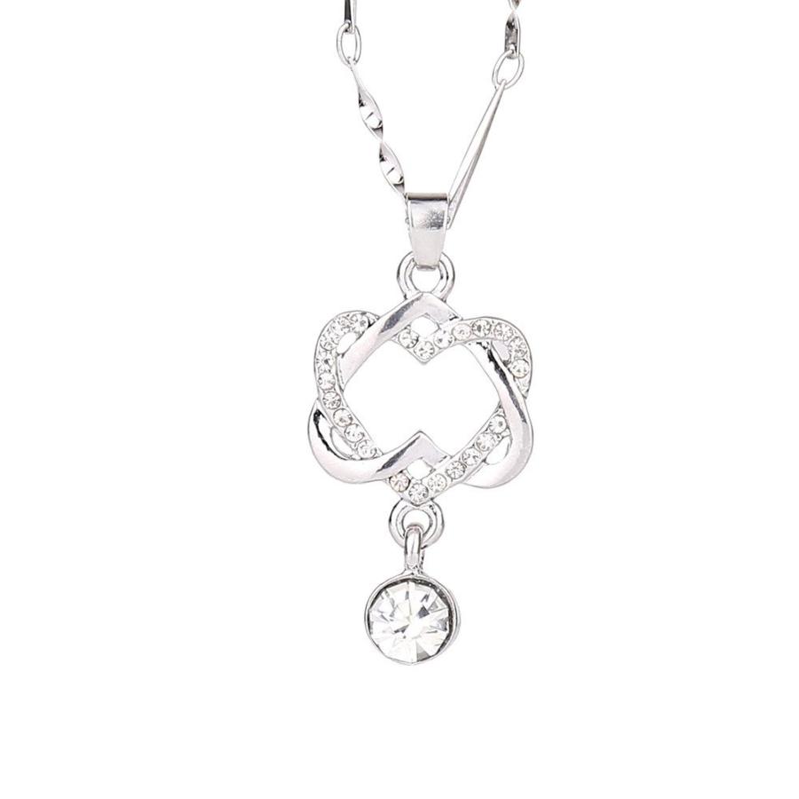 【並行輸入品】Layered Initial Necklaces for Women Trendy Pendant Chain Heart D_3
