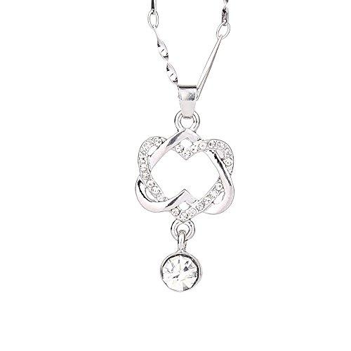 【並行輸入品】Layered Initial Necklaces for Women Trendy Pendant Chain Heart D_4