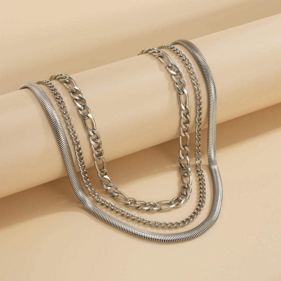 【並行輸入品】Snake Necklace for Women， Necklaces for Women Trendy Silver Plat_9