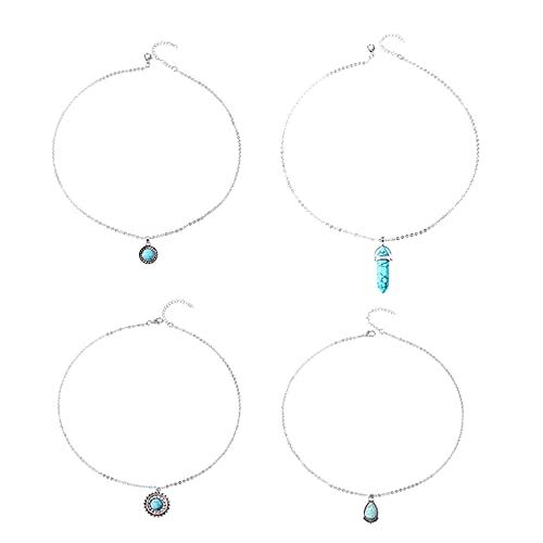 【並行輸入品】Women Layering Pendant Chain Necklaces Sun Hexagonal Column Wate_1