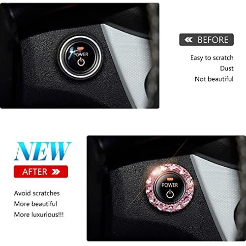 【並行輸入品】Murimt 2 Pack Rhinestone car Key Ignition Starter Bling for Womeの画像