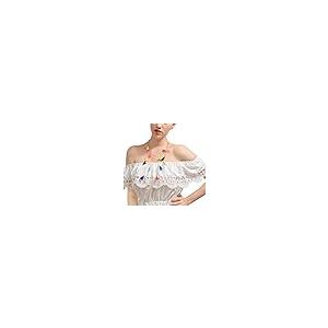 【並行輸入品】Stfery Trendy Necklace for Women， Layered Necklace Gold Plated C_5