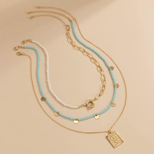 【並行輸入品】Stfery Bead Necklaces for Women， Trendy Necklaces for Teen Girls_7