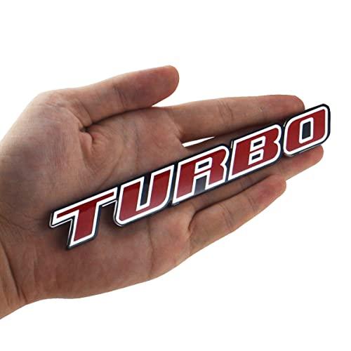 【並行輸入品】ターボTカーオートトランクリッドリアフェンダーバッジエンブレムデカールステッカー1個 ユニバーサル車トラックSUV交換用。 1Pcの画像