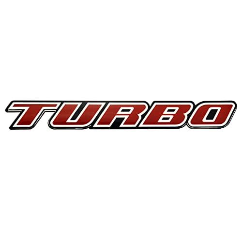 【並行輸入品】ターボTカーオートトランクリッドリアフェンダーバッジエンブレムデカールステッカー1個 ユニバーサル車トラックSUV交換用。 1Pcの画像
