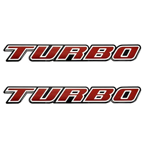 【並行輸入品】ターボTカーオートトランクリッドリアフェンダーバッジエンブレムデカールステッカー1個 ユニバーサル車トラックSUV交換用。 1Pcの画像