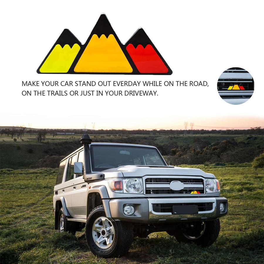 【並行輸入品】Vttan 3色 グリルバッジ エンブレム 車 トラック 装飾 4Runner タンドラ セコイア Rav4 ハイランダー カーアの画像