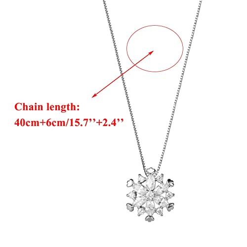 【並行輸入品】Rhinestone Choker Necklace Silver Snowflake Necklaces Fashion Cr_7