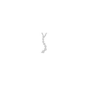 【並行輸入品】Timeless Love 1/10 CT ダイヤモンド ミラクルプレート ペンダントセット スターリングシルバー 18インチ ケ_2