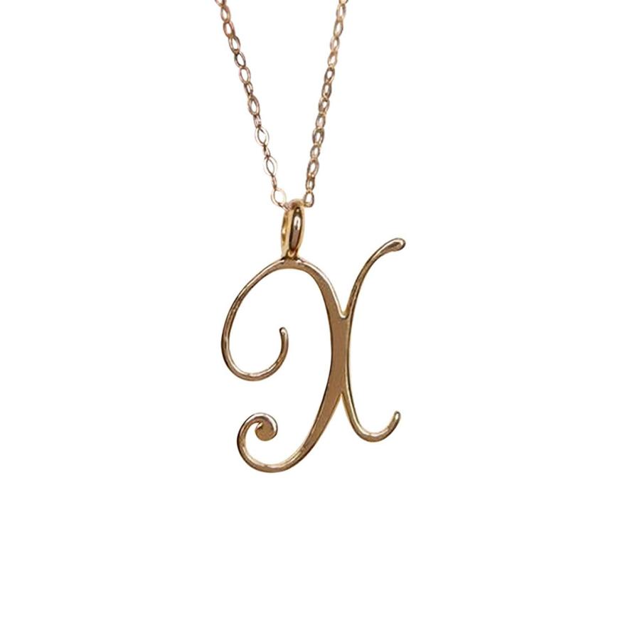 【並行輸入品】Chain Necklaces for Women Pendant Jewelry Initials Chain Ladies_3